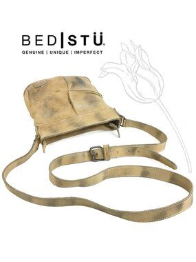 Bed Stu Coronado Distressed Leather Crossbody Purse Bag